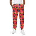 Trippy Palm Tree Pattern Print Cotton Sweatpants