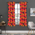 Trippy Palm Tree Pattern Print Curtain