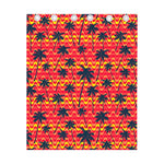 Trippy Palm Tree Pattern Print Curtain