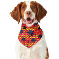 Trippy Palm Tree Pattern Print Dog Bandana
