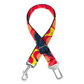 Trippy Palm Tree Pattern Print Dog Seat Belt