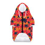 Trippy Palm Tree Pattern Print Dog Zip Up Hoodie
