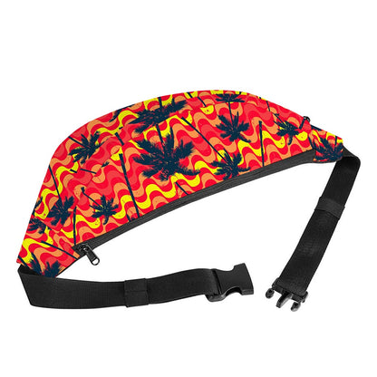 Trippy Palm Tree Pattern Print Fanny Pack