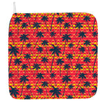 Trippy Palm Tree Pattern Print Hand Towel
