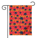 Trippy Palm Tree Pattern Print House Flag