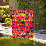 Trippy Palm Tree Pattern Print House Flag