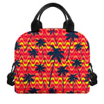 Trippy Palm Tree Pattern Print Insulated Lunch Bag