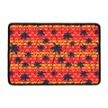 Trippy Palm Tree Pattern Print Kitchen Mat