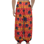 Trippy Palm Tree Pattern Print Lantern Pants