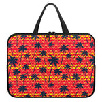 Trippy Palm Tree Pattern Print Laptop Sleeve With Handle