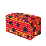 Trippy Palm Tree Pattern Print Leather Tissue Box Cover