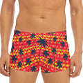 Trippy Palm Tree Pattern Print Men's Short Boxer Briefs