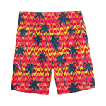 Trippy Palm Tree Pattern Print Men's Sports Shorts