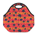 Trippy Palm Tree Pattern Print Neoprene Lunch Bag