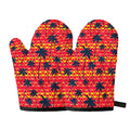 Trippy Palm Tree Pattern Print Oven Mitts