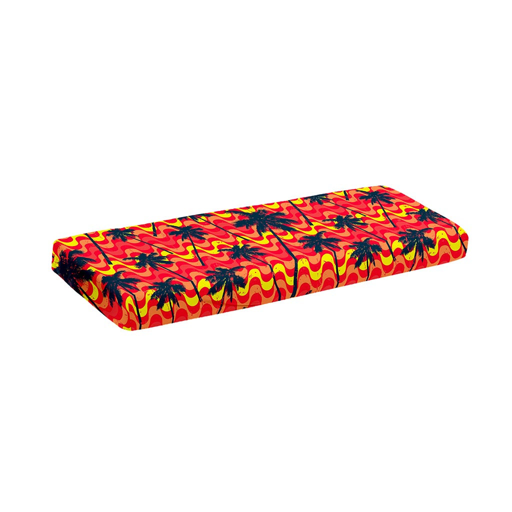 Trippy Palm Tree Pattern Print Piano Keyboard Cover