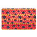 Trippy Palm Tree Pattern Print Polyester Doormat