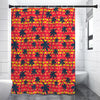 Trippy Palm Tree Pattern Print Premium Shower Curtain