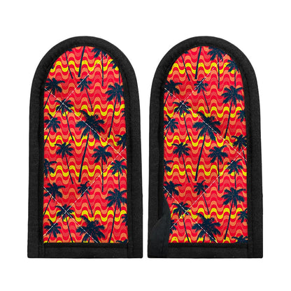 Trippy Palm Tree Pattern Print Skillet Handle Cover