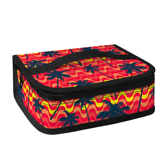 Trippy Palm Tree Pattern Print Small Lunch Bag