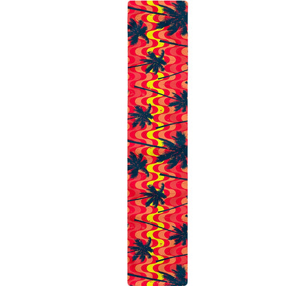 Trippy Palm Tree Pattern Print Table Runner