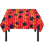 Trippy Palm Tree Pattern Print Tablecloth