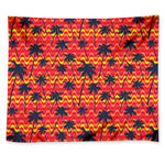 Trippy Palm Tree Pattern Print Tapestry