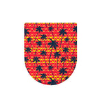 Trippy Palm Tree Pattern Print Toilet Lid Cover