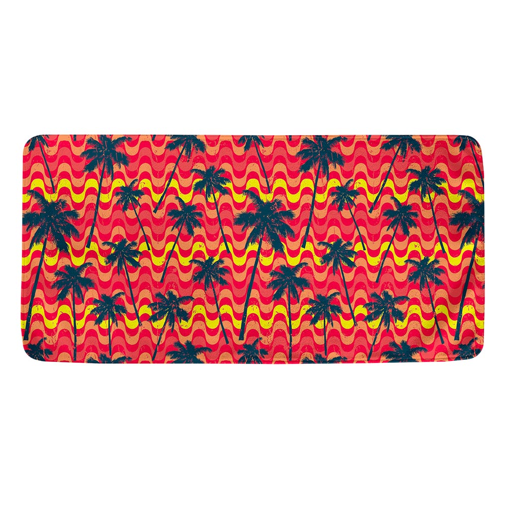 Trippy Palm Tree Pattern Print Towel