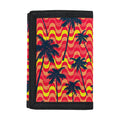 Trippy Palm Tree Pattern Print Trifold Wallet