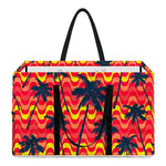 Trippy Palm Tree Pattern Print Utility Tote Bag