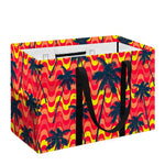 Trippy Palm Tree Pattern Print Utility Tote Bag