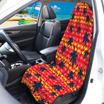 Trippy Palm Tree Pattern Print Waterproof Car Seat Cover