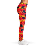 Trippy Palm Tree Pattern Print Women's Leggings