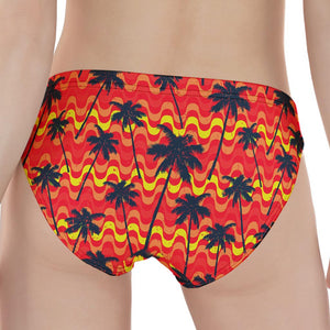 Trippy Palm Tree Pattern Print Women's Panties
