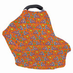 Trippy Pizza Pattern Print Baby Seat Cover
