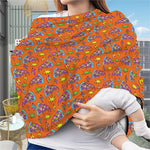 Trippy Pizza Pattern Print Baby Seat Cover