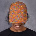 Trippy Pizza Pattern Print Baseball Cap
