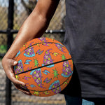 Trippy Pizza Pattern Print Basketball