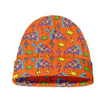 Trippy Pizza Pattern Print Beanie