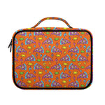 Trippy Pizza Pattern Print Briefcase Bible Bag