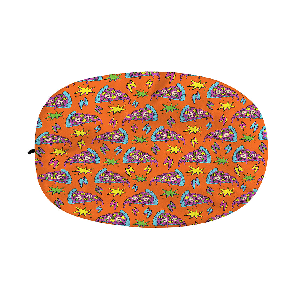 Trippy Pizza Pattern Print Car Side Mirror Covers