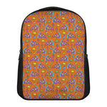 Trippy Pizza Pattern Print Casual Backpack