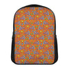 Trippy Pizza Pattern Print Casual Backpack