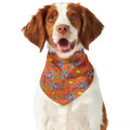 Trippy Pizza Pattern Print Dog Bandana