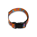 Trippy Pizza Pattern Print Dog Collar