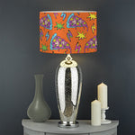 Trippy Pizza Pattern Print Drum Lamp Shade