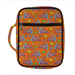 Trippy Pizza Pattern Print Front Pocket Bible Bag