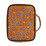 Trippy Pizza Pattern Print Front Pocket Bible Bag
