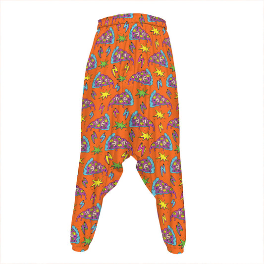 Trippy Pizza Pattern Print Hammer Pants